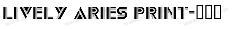 Lively Aries Print字体转换